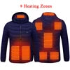 Winter Waterproof USB Rechargeable Smart Electric Heated Clothes Hoodie Coat Heated Jacket for Men