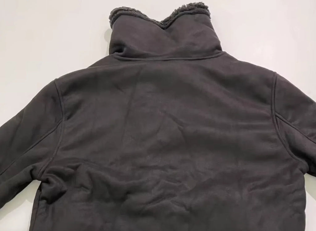 OEM Service Wholesale New Design Winter Men Warm Thick Fur Windproof Long Coat Plus Size Jacket