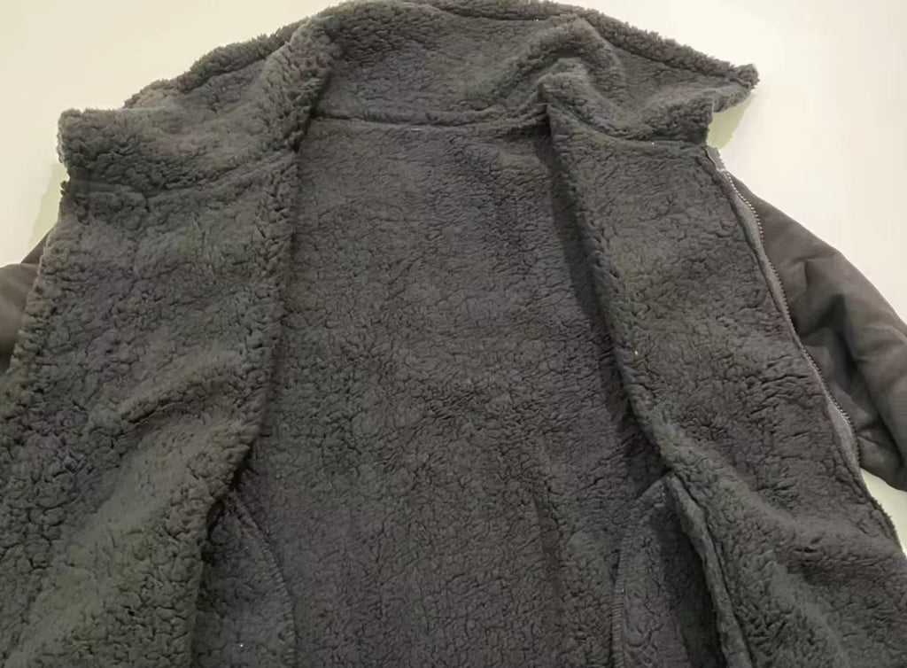 OEM Service Wholesale New Design Winter Men Warm Thick Fur Windproof Long Coat Plus Size Jacket