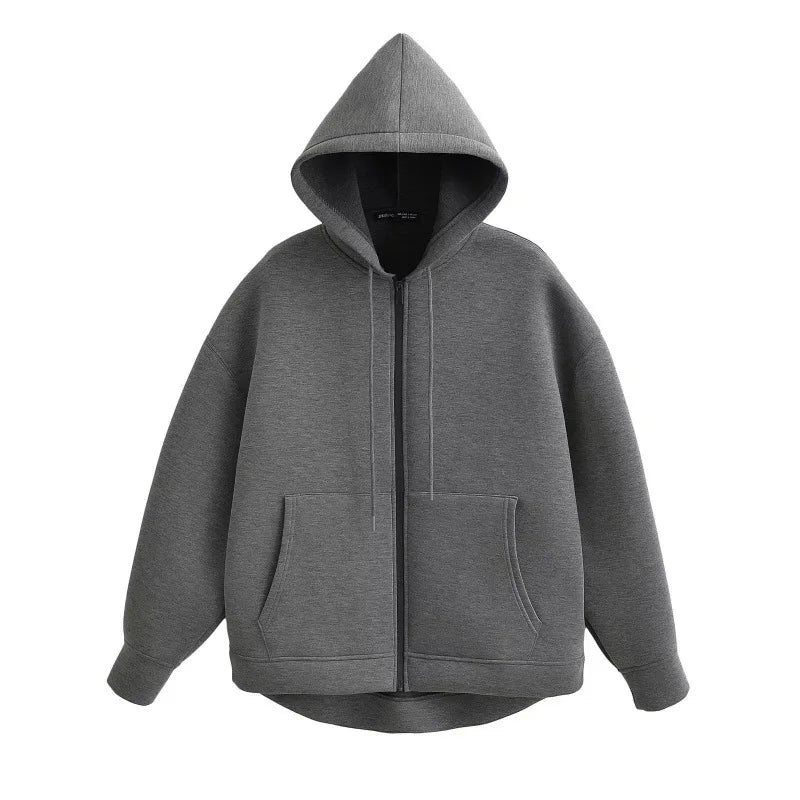 Zip Up Hoodies Women Autumn Hooded Sweatshirt Woman Long Sleeve Oversized Women's Sweatshirts Zip Hoodie Women Jackets