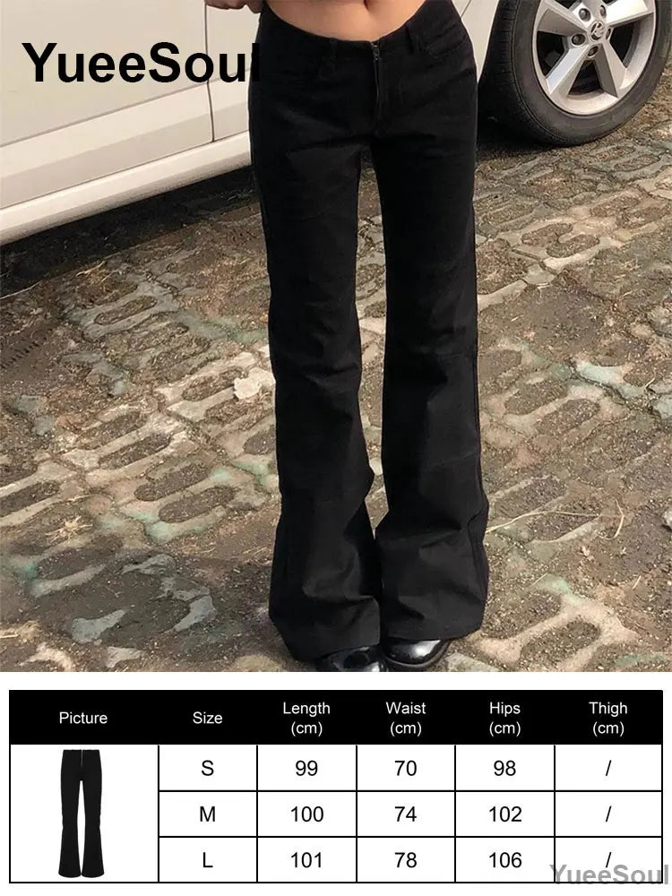 Gothic Emo Alt Women Pants Techwear Hippie Baggy Trousers Mom Goth Punk Black Cargo Pants Cyber Y2k Pants Academic Dark Clothes