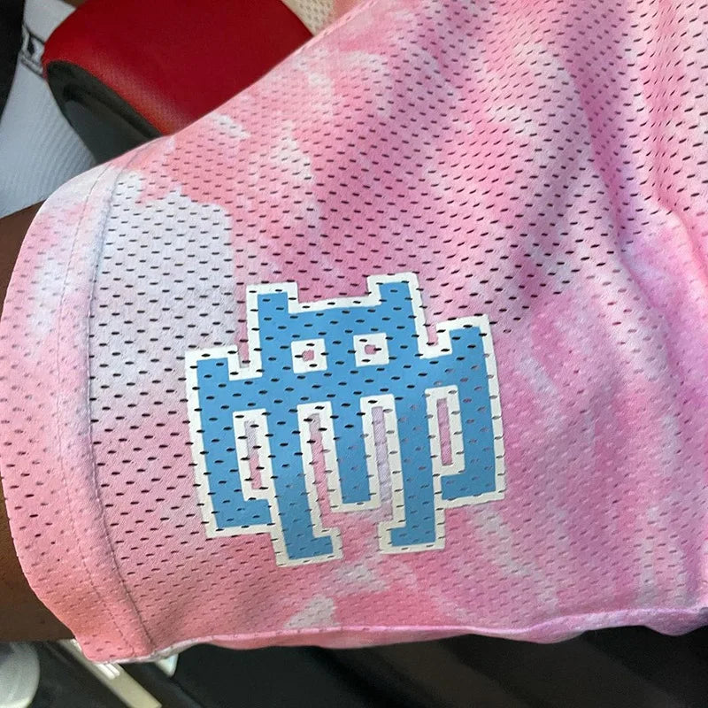 2025 New Summer EE Eric Emanuel  Basic Mesh Short Classic Floral Printed Gym Shorts Men's Gym Basketball Sports Beach Shorts