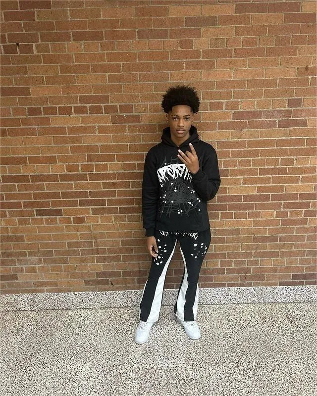 Streetwear Y2K Hoodies Men Harajuku Hip Hop Graphic Printing Loose Sweatshirts Women 2024 Punk Rock Gothic Clothes Tops Pants