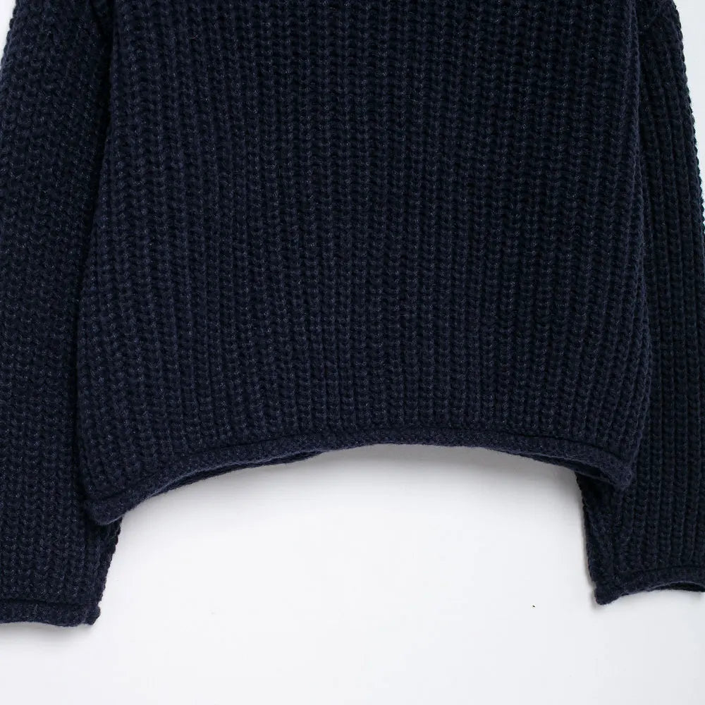 Women's Long Sleeve Knit Cardigan Sweater, Gold Buttons, Front Patch Pockets, O Neck, Female Outerwear, Chic Tops, Fashion