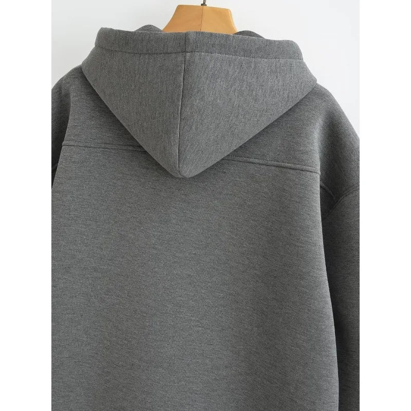 Zip Up Hoodies Women Autumn Hooded Sweatshirt Woman Long Sleeve Oversized Women's Sweatshirts Zip Hoodie Women Jackets