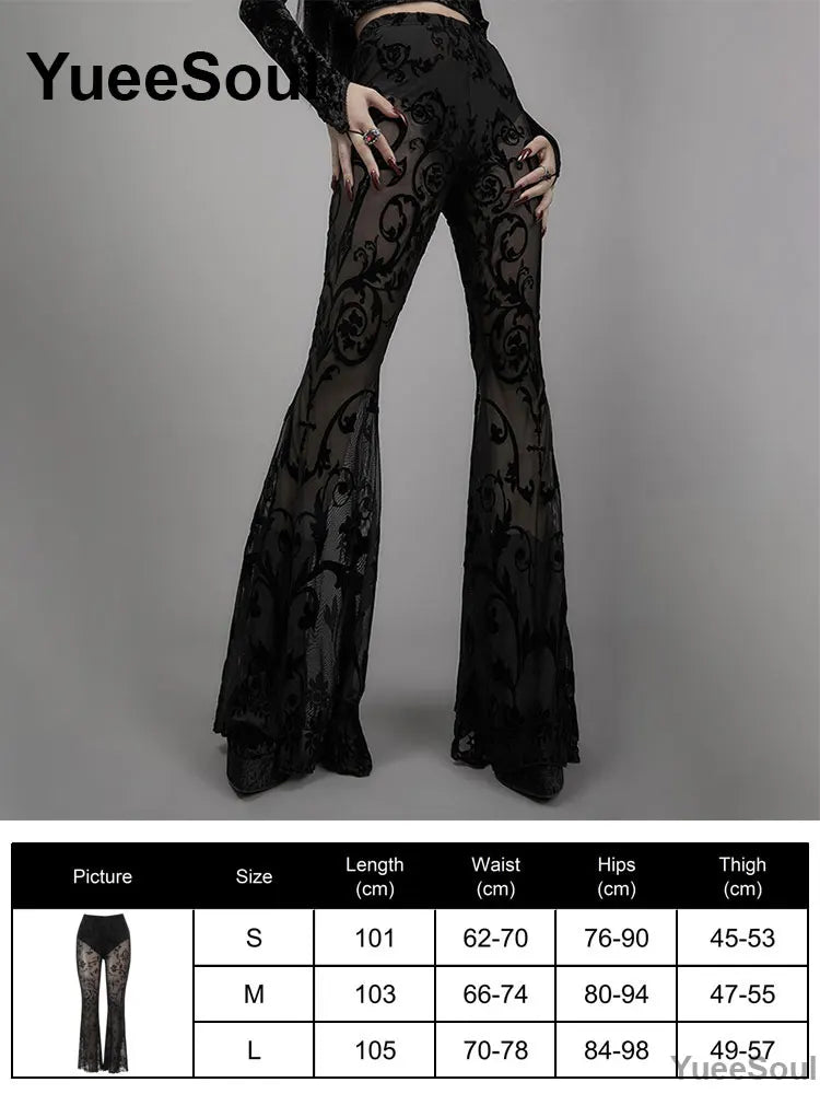 Gothic Emo Alt Women Pants Techwear Hippie Baggy Trousers Mom Goth Punk Black Cargo Pants Cyber Y2k Pants Academic Dark Clothes