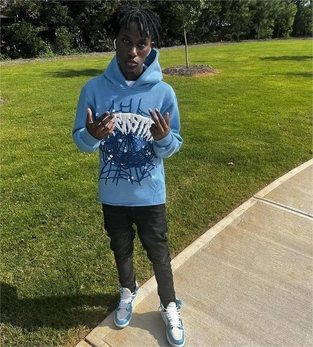 Streetwear Y2K Hoodies Men Harajuku Hip Hop Graphic Printing Loose Sweatshirts Women 2024 Punk Rock Gothic Clothes Tops Pants