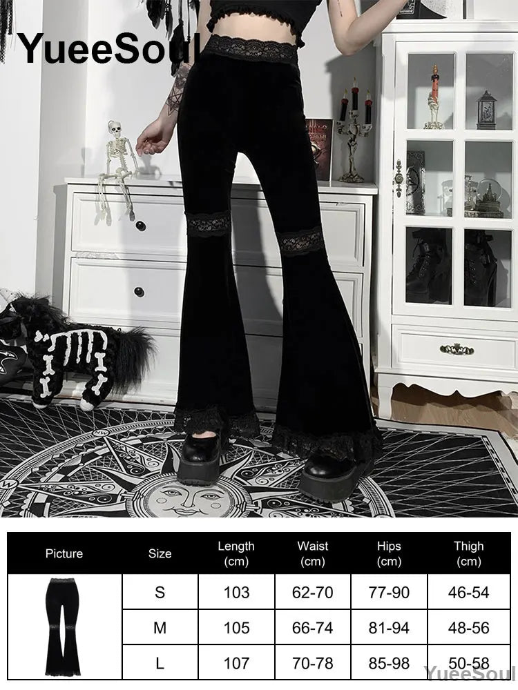 Gothic Emo Alt Women Pants Techwear Hippie Baggy Trousers Mom Goth Punk Black Cargo Pants Cyber Y2k Pants Academic Dark Clothes