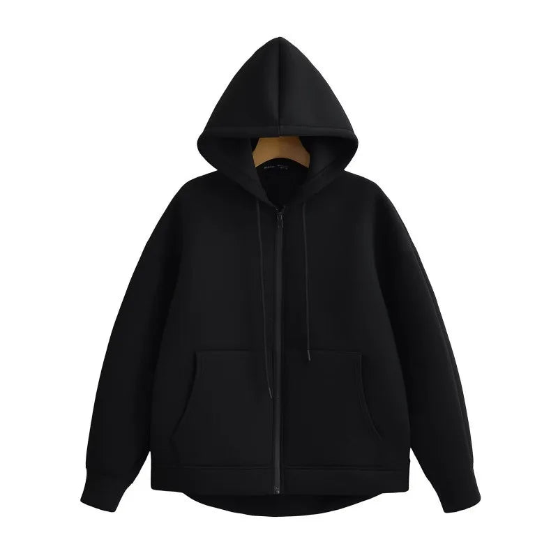 Zip Up Hoodies Women Autumn Hooded Sweatshirt Woman Long Sleeve Oversized Women's Sweatshirts Zip Hoodie Women Jackets