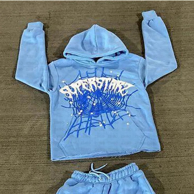 Streetwear Y2K Hoodies Men Harajuku Hip Hop Graphic Printing Loose Sweatshirts Women 2024 Punk Rock Gothic Clothes Tops Pants