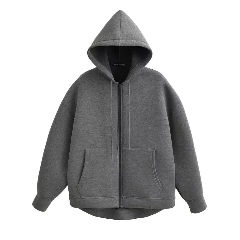 Zip Up Hoodies Women Autumn Hooded Sweatshirt Woman Long Sleeve Oversized Women's Sweatshirts Zip Hoodie Women Jackets