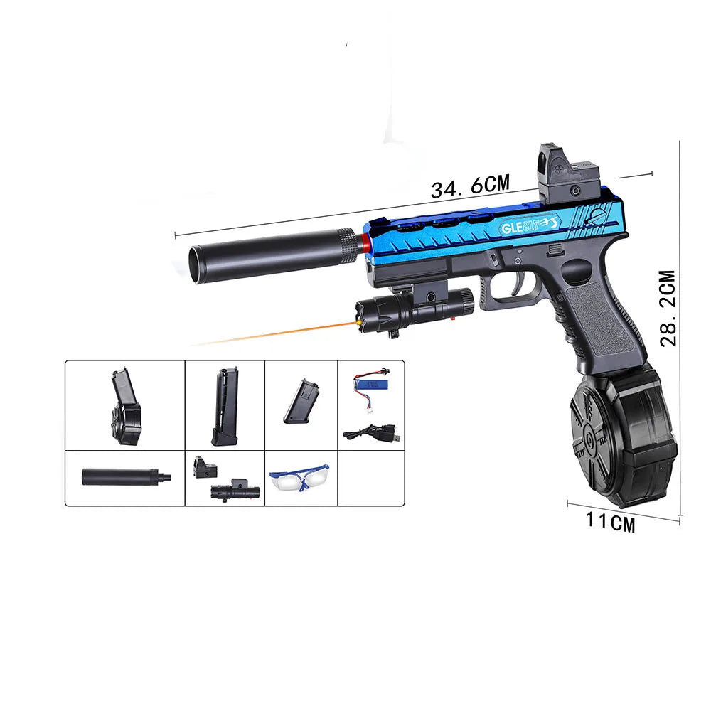 Electric gel ball blaster toy gun for birthday outdoor shooting game