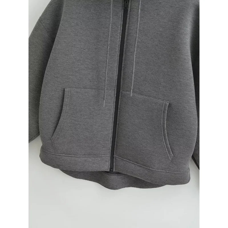 Zip Up Hoodies Women Autumn Hooded Sweatshirt Woman Long Sleeve Oversized Women's Sweatshirts Zip Hoodie Women Jackets