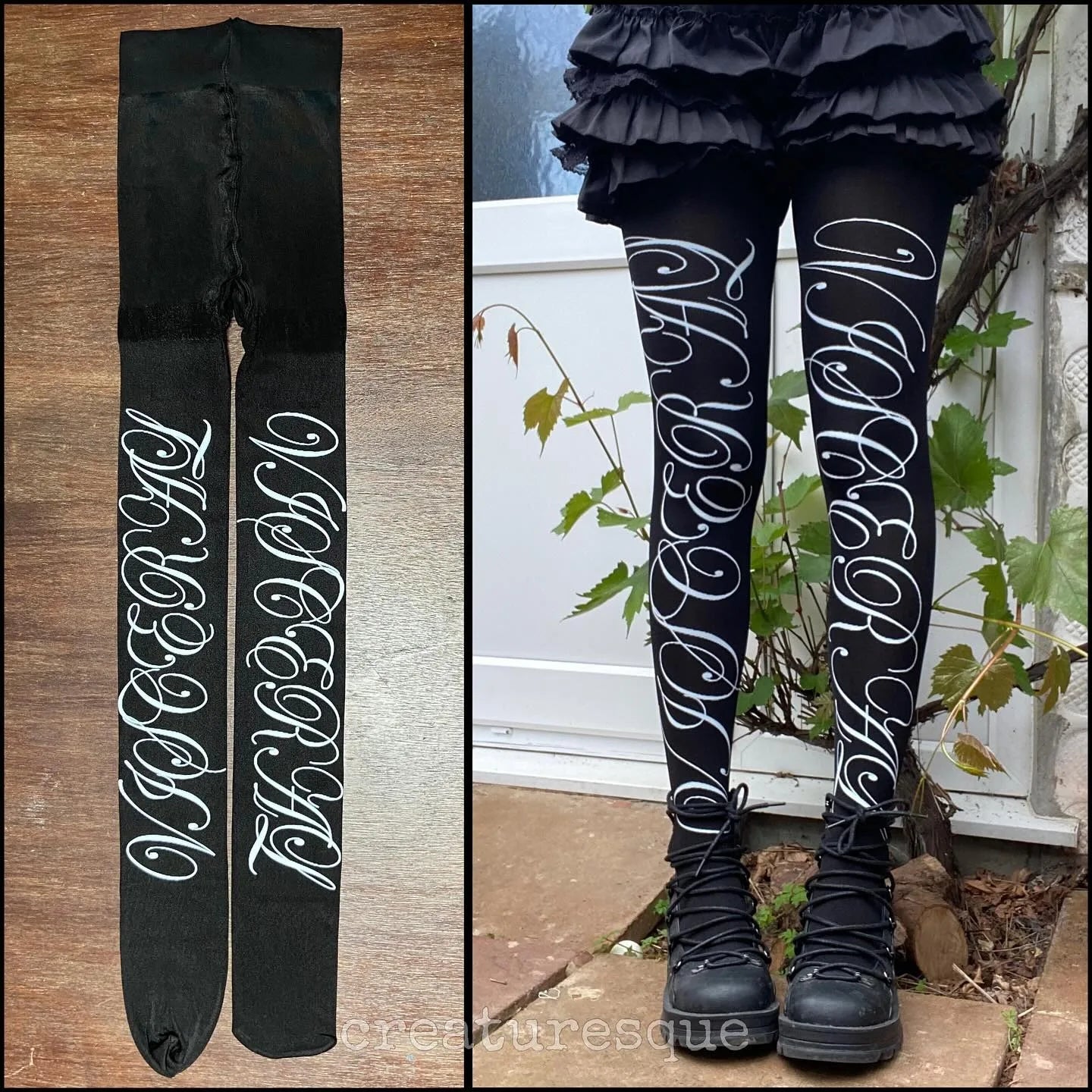 Emo girls Vintage Gothic Pantyhose Y2k Style Emo girl Punk Goth Pantyhose Fashion Punk Printing Women Pantyhose Thin Style 2000s