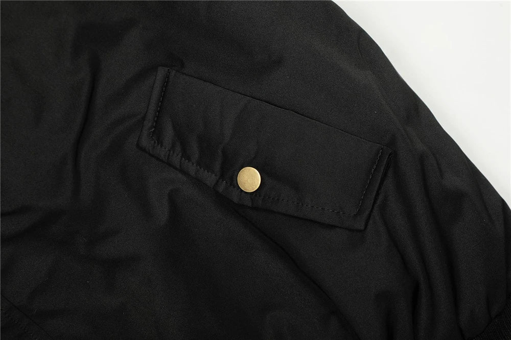 2025 Winter Vintage Thick Jackets Men‘s Fur Collar Warm Hooded Parkas Jacket Y2K Cotton Padded Coats Hip Hop Streetwear