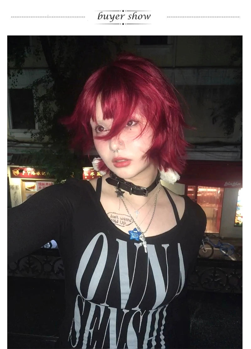 Karrcat Grunge Aesthetics Letter Print Crop Top Trashy Y2k Style Long Sleeve T-shirt Gothic Black Irregular Tops Vintage Punk